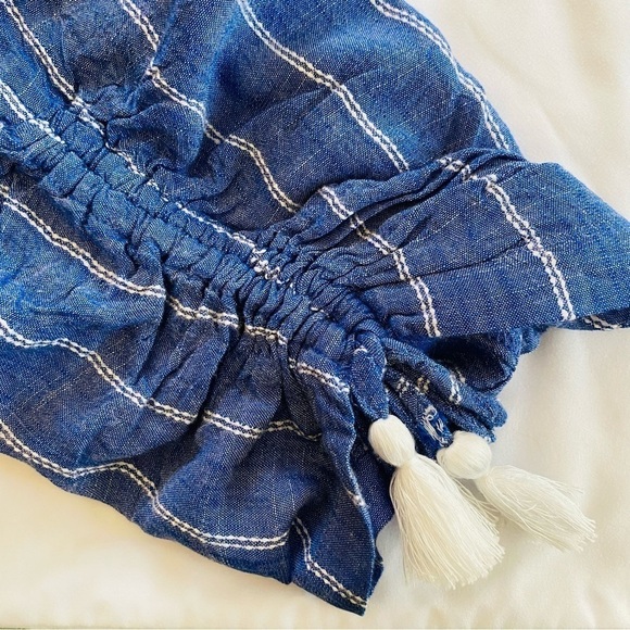 Blue Island cropped pant with tassel detail size SMALL - Picture 4 of 8